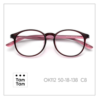 Tam Tam – lunettes rondes à monture complète, OK112 50-18-138 C6, Anti-UV, unisexe, correction de la vision pour adultes