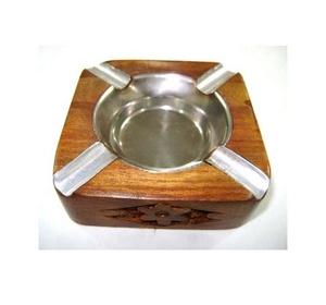 ที่เขี่ยบุหรี่ไม้4จุดที่เขี่ยบุหรี่ไม้อะคาเซียที่ดักเถ้า - Product Image 4