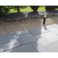 Pavés en pierre calcaire noire naturelle Kadappa pour patios, jardins, cours et projets extérieurs