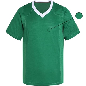 Maillot de football américain pour homme noir et blanc, 100% polyester, respirant, antibactérien, manches courtes, taille plus, ajustable - Product Image 2
