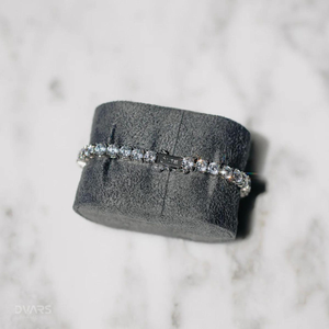 Bracelet chaîne tennis en moissanite VVS, style hip-hop, serti de moissanites, passe le test du diamant, cadeau pour lui - Product Image 5