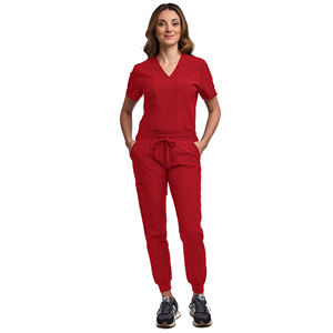 Nouveaux ensembles de blouses en denim pour hôpitaux, médecins, spas, infirmières vétérinaires, toilettage des animaux - Tissu tricoté avec détection des épingles - Product Image 3