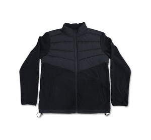 Suéter Personalizado de Talla Grande para Hombre, Tejido en Poliéster/Algodón, Teñido, con Cierre de Cremallera, Cuello Alto, Manga Larga, Liso - Product Image 5
