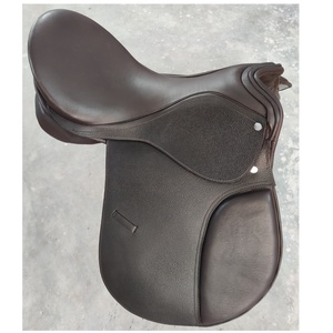 Sillín de cuero inglés negro duradero para equitación y carrera con árbol de plástico Producto de sillines Premium - Product Image 6