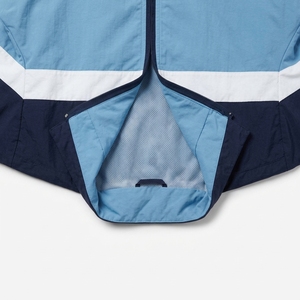 Trending Men's Color Block Racer Jacket Stand Collar Zipper Closure with Panel Windproof Sporty Style Autumn Wear - Product Image 6
