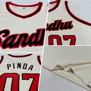 Maillots de basket-ball personnalisés OEM d'usine, sublimation, respirants, 100% polyester, impression d'uniformes d'équipe de basket-ball - Product Image 5