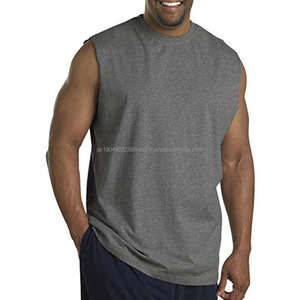 Camiseta Deportiva de Tirantes para Hombre, de Poliéster, para Gimnasio, Ejercicio Muscular, Cuello Redondo, Personalizable - Product Image 3