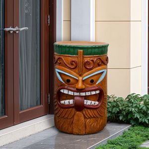 Estatua Tiki Grande para Uso en Interiores y Exteriores, para Decoración de Piscina, Jardín, Dormitorio o Bar Tiki, Mesa Auxiliar o Mesita de Noche Resistente - Product Image 2