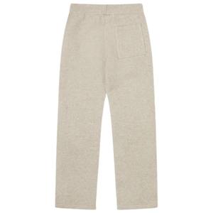 Pantalon de jogging tricoté beige unisexe, en maille douce, taille élastique, décontracté, streetwear, chaud pour l'hiver, personnalisable OEM - Product Image 2