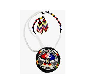 Antique Beads Necklace And Earring Set Inspired By Traditional Craftsmanship And Cultural <b>Jewelry</b> Designs - Product Image 3