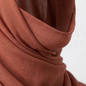 Hiyab de Chifón de Color Sólido para Mujer, Transpirable, para Uso Diario, Pañuelo Étnico de Oriente Medio - Product Image 4