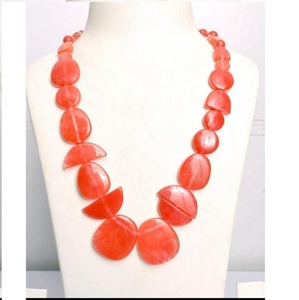 สร้อยคอเรซิ่นทำมือ รูปทรงไม่สม่ำเสมอ หลากสี เครื่องประดับแฟชั่น - Product Image 3
