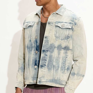 Men Thin <b>Denim</b> <b>Jacket</b> New Arrival High Quality Wholesale <b>Custom</b> <b>Denim</b> <b>Jackets</b> with Front Logo Windproof Breathable Design Price - Product Image 3