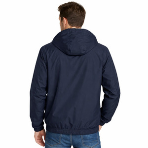 <b>Lightweight</b> Quick Dry Navy Windbreaker Men's <b>Jackets</b> Zip up Breathable Long Sleeve Sportswear Outdoor Fitness Running Hiking OEM - Product Image 4