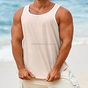 Custom Workout Sleeveless <b>Black</b> Cropped Lightweight Muscle Tee <b>Mesh</b> Tank <b>Top</b> Men Oversized Tank <b>Top</b> Men - Product Image 4