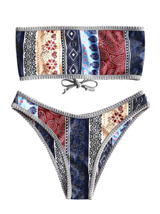 Nuevo Bikini de Dos Piezas con Cuello Halter de Alta Calidad para Mujer, Ecológico, con Tanga en V, Traje de Baño para Playa - Product Image 5