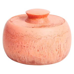 Recipiente de Resina Verde con Tapa, Recipiente Redondo Hecho a Mano para Alimentos, Apto para Microondas, para Cocina - Product Image 2