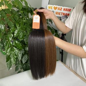 Vente en gros de kératine vietnamienne non transformée 100 g/paquet I Tip Extensions de cheveux humains bruts et pour toutes les couleurs mourantes - Product Image 5