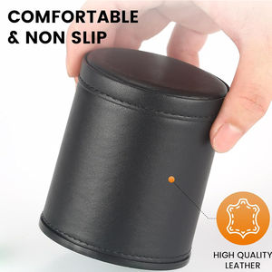 Juego de Vasos para Dados de Cuero PU con Logotipo Personalizado, Clásico, Deportivo, Duradero, para Bar, Club Nocturno, KTV, Fiesta, Juego de Dados - Product Image 3