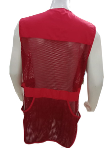 Gilet de tir à la volaille et au pigeon personnalisé sans manches unisexe, en polyester respirant, avec épaulettes renforcées - Product Image 4
