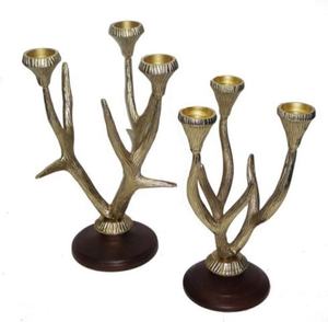 Portavelas de gama alta decorativo para el hogar de metal de lujo de diseño único - Product Image 2