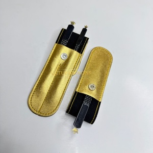 Pince à épiler pour cils GETUP BROSONS IMPEX en acier inoxydable, pointe lisse dorée, isolation et volume, anti-magnétique, anti-statique, préhension fine et parfaite - Product Image 3