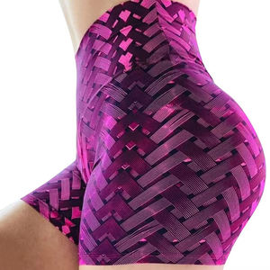 Shorts Deportivos de Cintura Alta para Mujer, Sin Costuras, Levanta Glúteos, para Yoga, Gimnasio, Fitness, con Estampado por Transferencia Térmica, Transpirables - Product Image 3