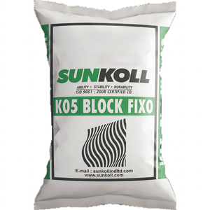 Mortero de unión para bloques finos BLOCK FIXO (K-05), adhesivo para bloques AAC modificado con polímeros, fórmula de unión de cemento de alta resistencia para hormigón - Product Image 2
