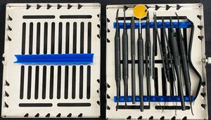 Kit de Cirugía Oral Periodontal de 10 Piezas, Instrumentos Microquirúrgicos Dentales de Acero Inoxidable con Recubrimiento Negro, Grado Profesional Manual, CE - Product Image 4