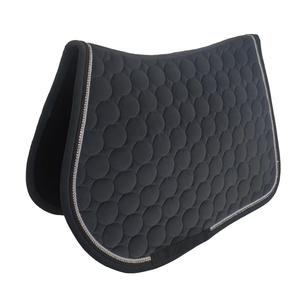 Custom Horse Saddle <b>Pad</b> Square Quilted Velvet Comfort English Saddle <b>Pad</b> All Purpose Jumping Saddle <b>Pad</b> <b>Foam</b> 25MM - Product Image 1