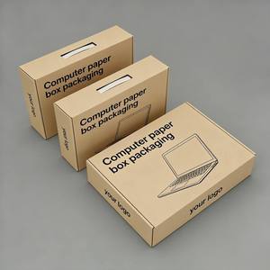 Self-locking <b>Biodegradable</b> Corrugated Cardboard Laptop <b>Packaging</b> Boxes Magnetic Closure Custom Die Cut Sturdy Custom Logo - Product Image 3