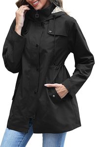 Wholesale Designer Men Long Winter Outdoor Windbreaker Jacket Stand Collar Vintage Style Lightweight Windproof Waterproof Front - Product Image 3