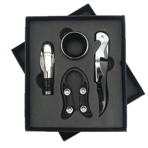 2 Knives Pourer 4pcs Set Black <b>Box</b> & Portable Outdoor Bar Tool Gift <b>Box</b> - Product Image 1