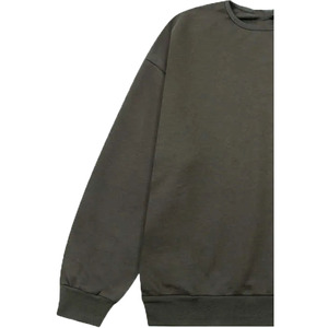 Sweat-shirt à col rond en molleton tricoté 100 % coton de qualité supérieure pour homme, écologique, respirant, 240 g, non doublé, avec motif imprimé en relief - Product Image 6