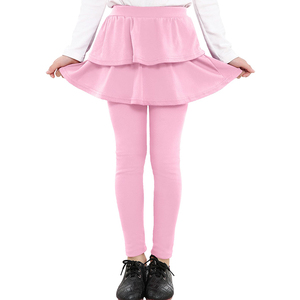 Vêtements pour enfants, pantalon d'uniforme scolaire, logo personnalisé, leggings rouges en tricot pour filles avec jupes tutu - Product Image 5