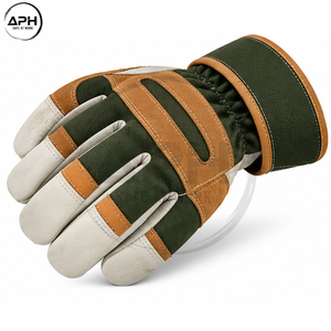 Guantes de Trabajo de Cuero con Logotipo Personalizado, OEM, ODM, Marca Privada, Venta al Por Mayor, Puño Largo, Detalle en la Palma, Proveedor de Guantes Canadienses - Product Image 3