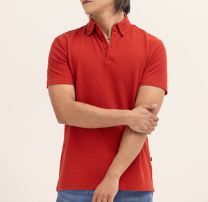 เสื้อเชิ้ตผู้ชายผ้าฝ้าย 100% คุณภาพสูง สวมใส่สบาย แห้งเร็ว เหมาะสำหรับฤดูร้อน  งานปักโลโก้ตามสั่ง ผ้าถักเนื้อแน่น 2 สี - Product Image 4