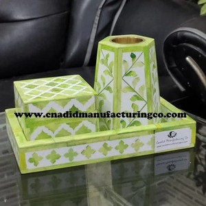 Juego de quemador de incienso Bakhoor de nácar verde, soporte de incienso de hueso, bandeja de estilo árabe para decoración religiosa del hogar, Oud ecológico - Product Image 6