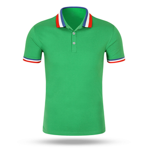 เสื้อโปโลชายสีแดง แขนสั้น คอเสื้อตัดสี เสื้อกีฬา ระบายอากาศ แห้งเร็ว รับผลิตตามแบบ OEM - Product Image 4