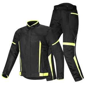 Men Motorcycle Racing <b>Suit</b> Printed Plus Size Black <b>Red</b> PU Windproof Full Sleeve All Seasons Protective Gear Kit - Product Image 3