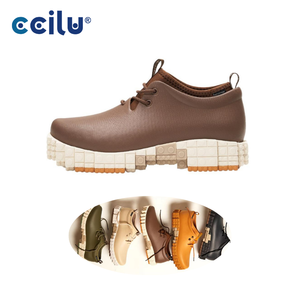 Botas informales bajas respetuosas con el medio ambiente, Botas de senderismo con soporte de arco, zapatos de plataforma impermeables para senderismo Bb07 - Product Image 1