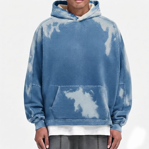 Sudadera con capucha para hombre, totalmente personalizada, con efecto desgastado por el sol, para uso casual, manga larga, corte holgado, nueva, elegante y a la moda. - Product Image 1
