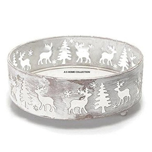 Plateau de Noël artisanal de la plus haute qualité, design fantastique, en fer, forme ronde, imprimé, prêt pour la sublimation, lot de 3 - Product Image 6