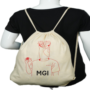 Custom Cotton Drawstring Backpack 100% Organic Cotton Lining Fashion Design 23L Capacity Personalized Logo for Travel Sports - Product Image 6