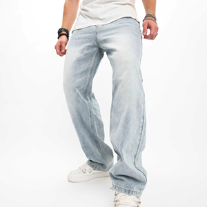 Nouveaux Jeans pour Hommes, Mode, Coupe Ample, Jambes Larges, Jambes Droites, Pantalons Casual, Streetwear, Haute Qualité, Polyvalents, Jeans pour Hommes pour Toutes les Saisons - Product Image 2