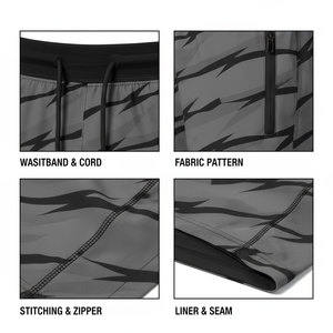 Trending Double <b>Layer</b> Men's Shorts with Customized Design Print Non woven Eco-Friendly Polyester Fabric - Product Image 6