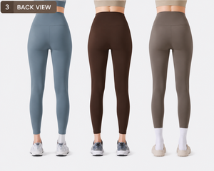 Leggings de sport personnalisés, haute élasticité, toucher doux, 260 g/m², chauds et tendance, avec poche à la taille, pour yoga et fitness - Product Image 3