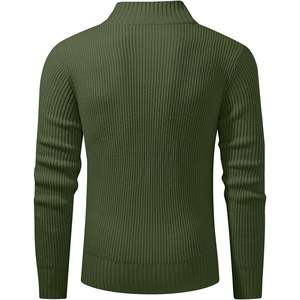 2025 <b>Men's</b> Casual Slim Fit <b>Turtleneck</b> <b>Sweater</b> Basic Knitted Long Sleeve Lightweight Pullover with Anti-Wrinkle Feature - Product Image 4