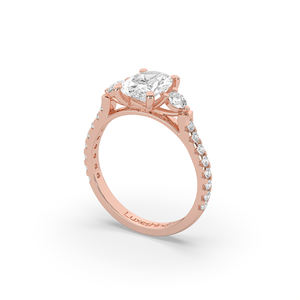 Anillo de Diamante Cultivado en Laboratorio de 2.00 Quilates, Corte Oval Brillante, Oro de 14K/10K, Estilo Ligero y Único, Anillo de Aniversario/Boda para Ella, Certificado - Product Image 4