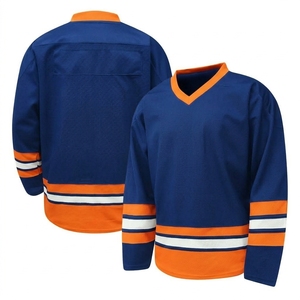 Uniforme de hockey respirant 100% polyester, logo personnalisé, maillots de hockey sur glace brodés en 3D, impression HD, maillots personnalisés pour hommes adultes, équipe personnalisée - Product Image 6